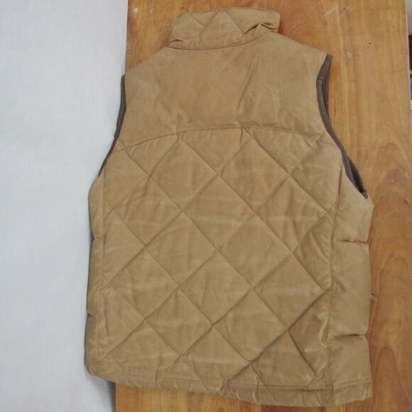 LL Bean Ladies' Treated Quilted Cotton Down Vest Small - Picture 3 of 12